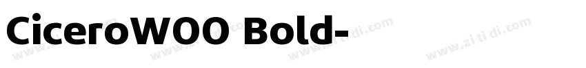 CiceroW00 Bold字体转换